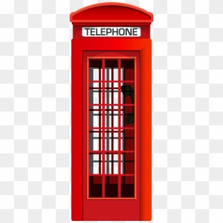 Red Telephone Booth Png Clip Art - Door, Transparent Png