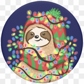 Holiday Sloth, Popsockets - Holiday Popsockets, HD Png Download