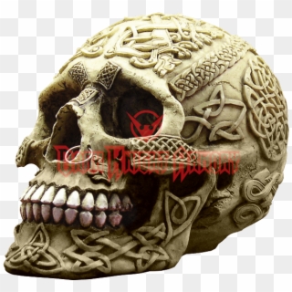 Pierced Celtic Tribal Skull - Celtic Skull, HD Png Download