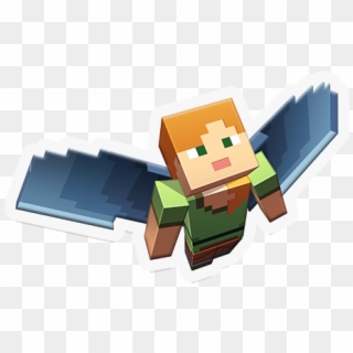 You'll Find The Sticker Pack In The Iphone Appstore - Minecraft Alex With Elytra, HD Png Download