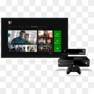 Xbox One Is The First Games Console For People Who - Tv Screen With Xbox, HD Png Download
