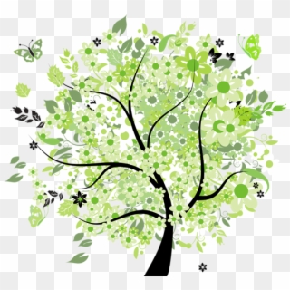 Vector Image Of Trees Green Spring Tree Png Clipart - Free Clipart Tree Png, Transparent Png