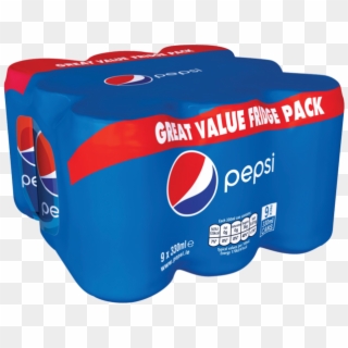 Pepsi Can Pack 9x330ml - Box, HD Png Download