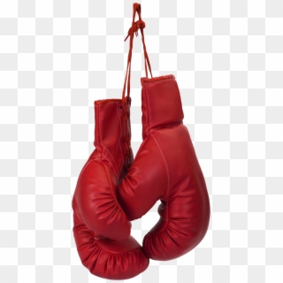 Hanging Boxing Gloves Png Image - Boxing Gloves Tied Up, Transparent Png