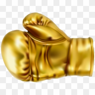 Gold Boxing Glove Png Clip Art Image - Gold Boxing Glove Clip Art, Transparent Png