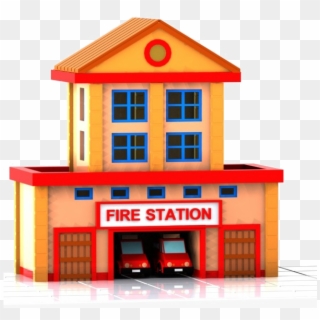 Icon Fire Department - Fire Station Firefighter Clipart, HD Png Download