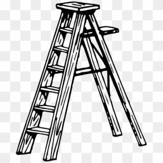 Image Free Ladder Clipart Black And White - Ladder Clip Art Black And White, HD Png Download