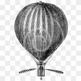 Rejected Stamp Clipart Hot Air Balloon - Air Balloon Vintage Png, Transparent Png