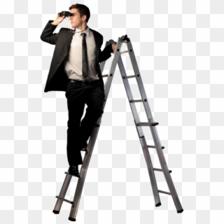 Ladder - Person Climbing Ladder Png, Transparent Png