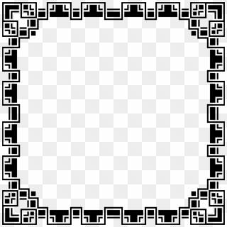 Rubber Stamp Geometry Point Monogram Shape - 8 Bit Frame, HD Png Download