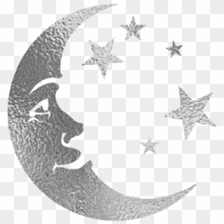 Silver Moon - Philippine Flag Sun Black And White, HD Png Download