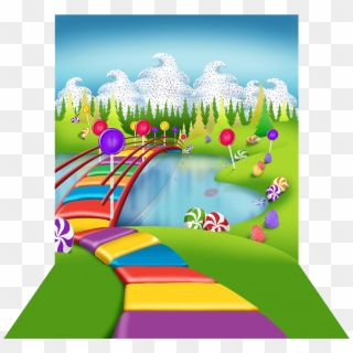 Vector Black And White Candyland Gumdrop Clipart - Candy Land No Background, HD Png Download