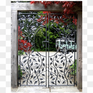 Bespoke Floral Iron Gates, HD Png Download