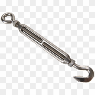 Hook And Eye Turnbuckle 10mm Stainless Steel - Keychain, HD Png Download