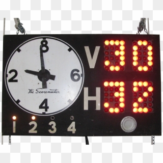Vintage Scoremaster Basketball Scoreboard Lights Up - Led Display, HD Png Download