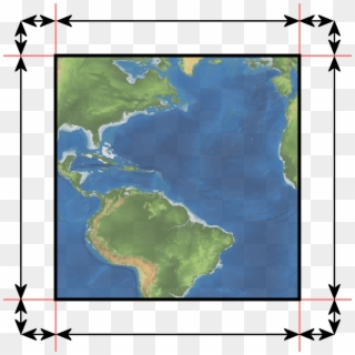 Diagram If The Earth Was Square, To Help Visualise - Atlas, HD Png Download