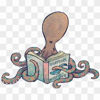 Clipart Food Octopus - Octopus Reading Clipart, HD Png Download