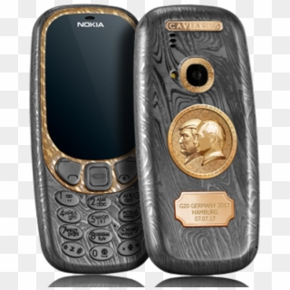 Edition Of The Nokia 3310, Embossed With The Profiles - Nokia 3310 Gold Edition Price, HD Png Download