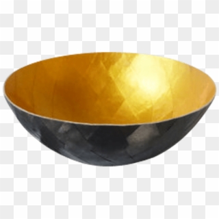 Black And Gold Bowl - Ceramic, HD Png Download