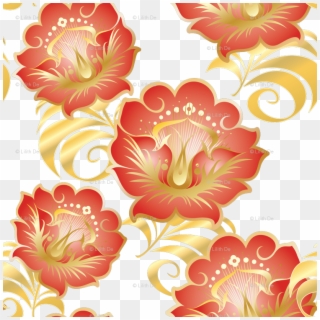 Chinese Gold Flower Transparent, HD Png Download