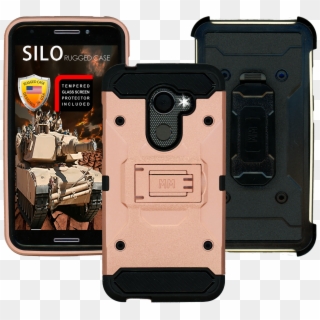 Alcatel A30 Fierce Mm Silo Rugged Case Rose Gold - Iphone, HD Png Download
