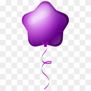 Balões Balão Estrela Roxo Png - Birthday Single Balloons Png, Transparent Png