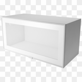 Metod Wall Cabinet With Shelves Glass Doors White Jutis - Coffee Table, HD Png Download