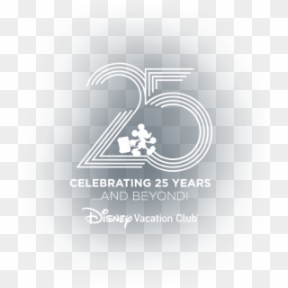 Disney Vacation Club Dvc 25th Anniversary Logo - Disney 25th Anniversary Png, Transparent Png