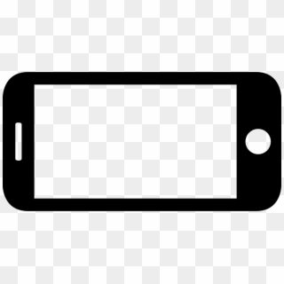 Cellphone In Horizontal Position Comments - Monochrome, HD Png Download
