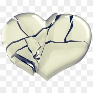 #broken #roto #destrozado #heart #corazon #pale #white - Сердце, HD Png Download