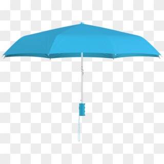 Compact Frame Cyan Umbrella Side View - Umbrella, HD Png Download