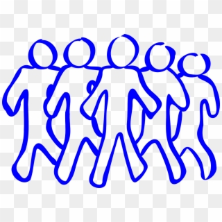 Team Group People Together Png Image - Free Black And White Clipart Person, Transparent Png