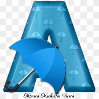 Alfabeto De Guarda-chuva Azul Png - Inflatable, Transparent Png