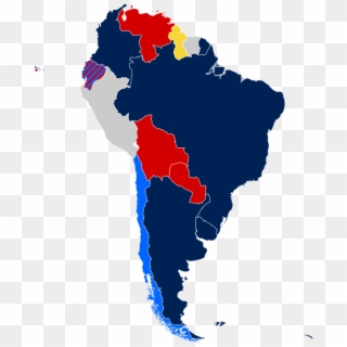 Recognition Of Same-sex Unions In South America Marriage - Latin America Map Transparent, HD Png Download