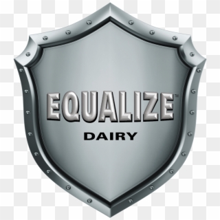 Equalize Dairy Logo - Gold Shield With Ribbon, HD Png Download