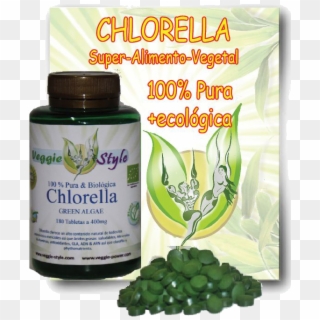 180 Chlorella Tabletas - Chlorella Tabletas, HD Png Download