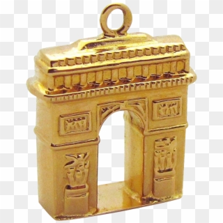 Vintage 18k Gold 3d Arc De Triomphe Paris France Travel - Triumphal Arch, HD Png Download