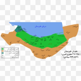 1599px Alavian Persian - Mazandaran Map, HD Png Download