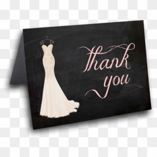 Ivory Dress Shower Thank You - Bride, HD Png Download