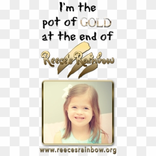 Click Here To Share Reece's Rainbow On Your Blog Thank - Girl, HD Png Download