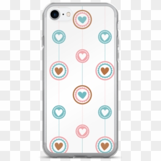 Flat Design Lines And Hearts For Iphone 7/7 Plus Case - Iphone, HD Png Download