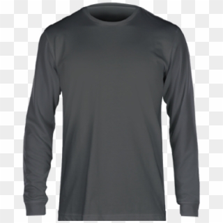 Fan Cloth Long Sleeve Tee Graphite - Long-sleeved T-shirt, HD Png Download