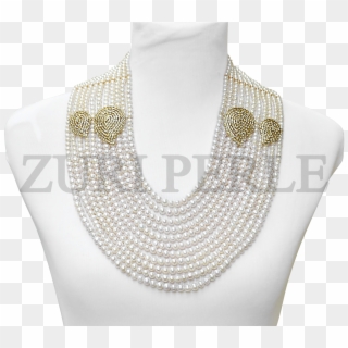 Handmade Unique White Pearl Jewelry, Made With Fresh - Chain, HD Png Download