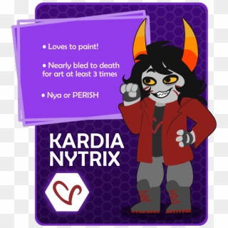 Trollcall Card Commission For @moonpaw - Homestuck Purple Blood Oc, HD Png Download