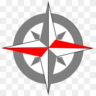 Grey Compass Final 3 Png - Red Compass Png, Transparent Png