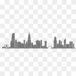 Chicago Skyline Buildings - Transparent Chicago Skyline Silhouette, HD Png Download