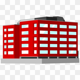 Building Office - Red Office Building Clipart, HD Png Download