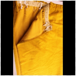 0040107 Plain Yellow Curtains X3 (124cm Wide By 255cm - Curtain, HD Png Download