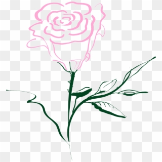 How To Draw A Simple Rose - Rose Clipart Transparent Background Hd, HD Png Download