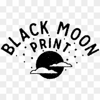 Black Moon Print - Illustration, HD Png Download